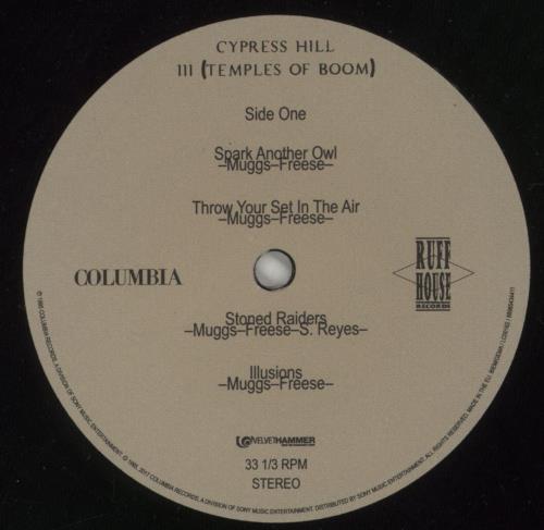 Cypress Hill III - Temples Of Boom - 180 Gram 2-LP vinyl record set (Double LP Album) UK CYP2LII871192