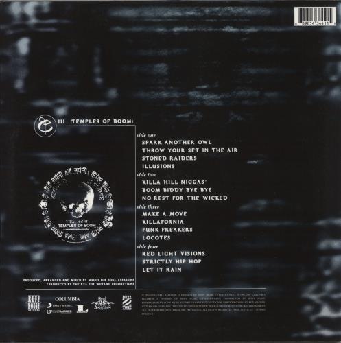 Cypress Hill III - Temples Of Boom - 180 Gram 2-LP vinyl record set (Double LP Album) UK CYP2LII871192