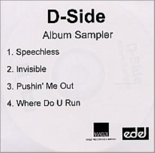 D-Side Album Sampler CD-R acetate UK DSICRAL244340