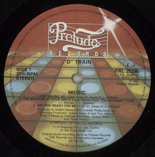 D-Train Music vinyl LP album (LP record) UK DTALPMU665212