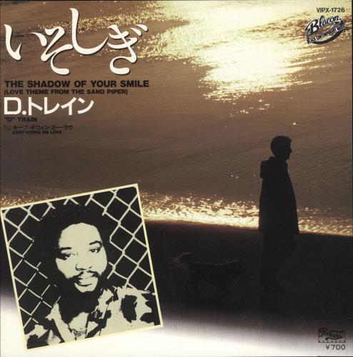 D-Train The Shadow Of Your Smile - White label + Insert 7" vinyl single (7 inch record / 45) Japanese DTA07TH742110