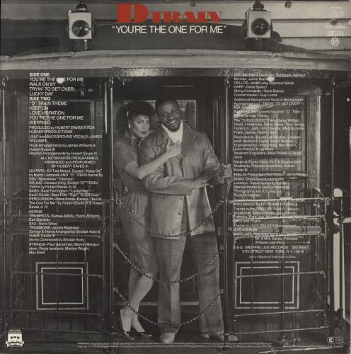D-Train You're The One For Me vinyl LP album (LP record) UK DTALPYO316934