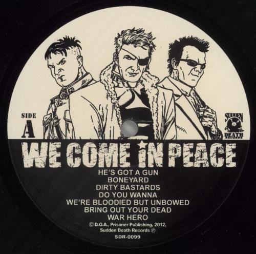 D.O.A. We Come In Peace vinyl LP album (LP record) Canadian D-ALPWE866367