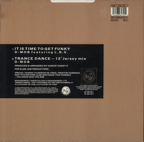 D Mob It Is Time To Get Funky 12" vinyl single (12 inch record / Maxi-single) UK D-M12IT186587