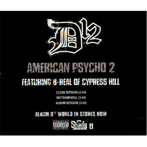 D12 American Psycho 2 CD-R acetate US D12CRAM421372