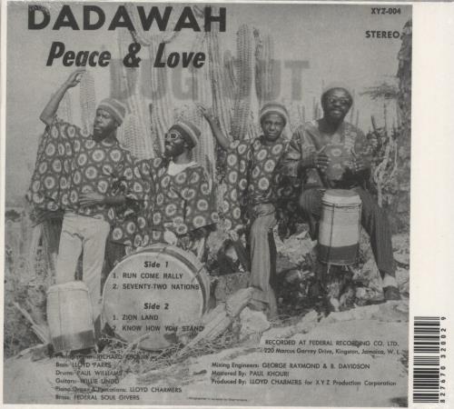 Dadawah Peace And Love (Wadadasow) CD album (CDLP) UK 6AICDPE835350
