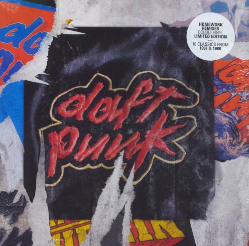 Daft Punk "Homework" Remixes - Shrink 2-LP vinyl record set (Double LP Album) UK DFP2LHO830972