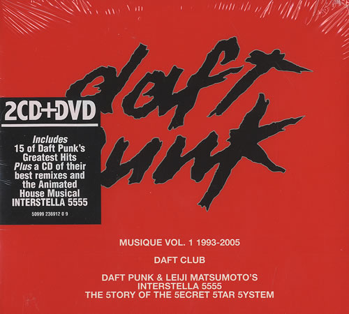 Daft Punk Gift Pack 3-disc CD/DVD Set German DFP3DGI496305