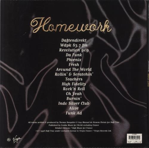 Daft Punk Homework - EX 2-LP vinyl record set (Double LP Album) UK DFP2LHO852526