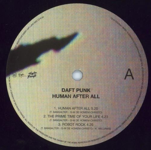 Daft Punk Human After All 2-LP vinyl record set (Double LP Album) UK DFP2LHU779168