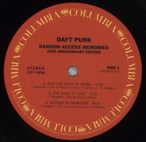 Daft Punk Random Access Memories - 10th Anniversary Edition 3-LP vinyl record set (Triple LP Album) UK DFP3LRA859626