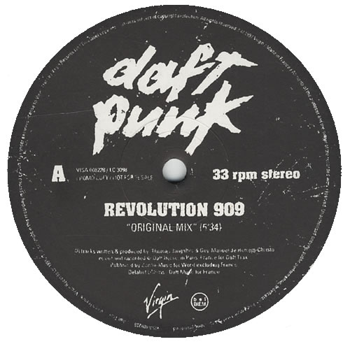 Daft Punk Revolution 909 12" vinyl single (12 inch record / Maxi-single) French DFP12RE429874
