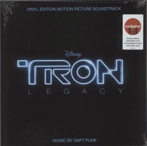 Daft Punk Tron Legacy - Blue & Clear Vinyl - Sealed 2-LP vinyl record set (Double LP Album) US DFP2LTR875845