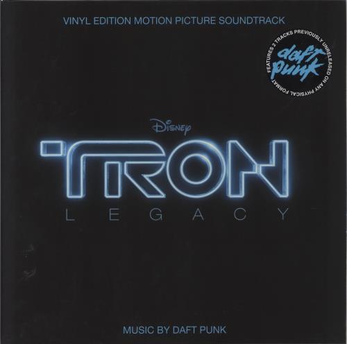 Daft Punk TRON: Legacy - 180gm Vinyl + Numbered & Glow in the Dark Sleeve - Hype-sticker 2-LP vinyl record set (Double LP Album) UK DFP2LTR852153