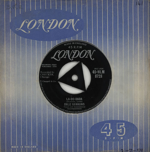 Dale Hawkins La-Do-Dada 7" vinyl single (7 inch record / 45) UK 4DH07LA571704
