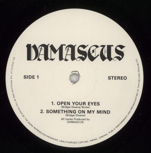 Damascus Open Your Eyes 12" vinyl single (12 inch record / Maxi-single) UK 9BR12OP864550