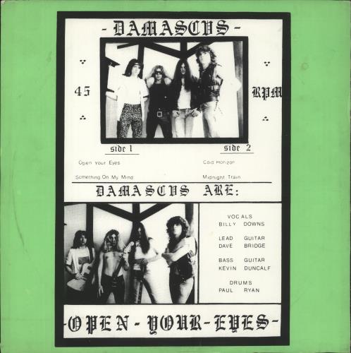Damascus Open Your Eyes 12" vinyl single (12 inch record / Maxi-single) UK 9BR12OP864550
