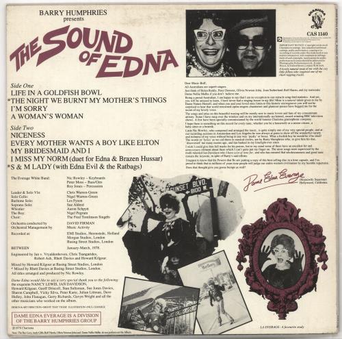 Dame Edna Everage The Sound Of Edna - EX vinyl LP album (LP record) UK EDNLPTH721169
