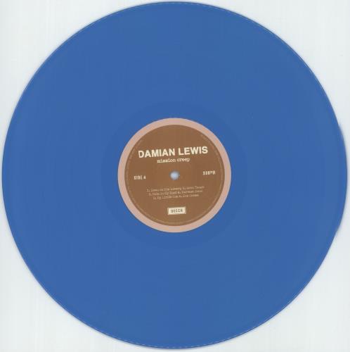 Damian Lewis Mission Creep - Blue Vinyl + Autographed Print vinyl LP album (LP record) UK 9K0LPMI879076