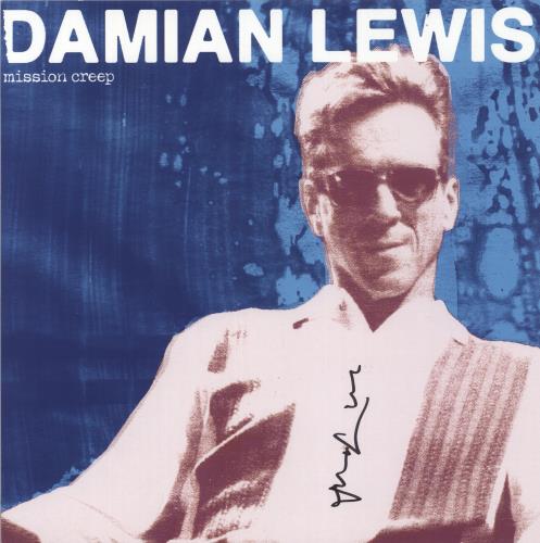 Damian Lewis Mission Creep - Blue Vinyl + Autographed Print vinyl LP album (LP record) UK 9K0LPMI879076