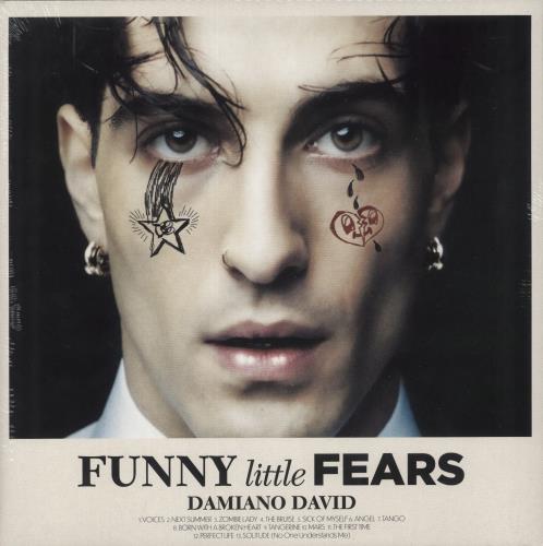 Damiano David Funny Little Fears - Pink Vinyl + Autographed Insert - Sealed vinyl LP album (LP record) UK 92NLPFU873564