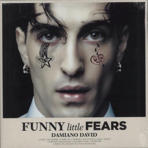 Damiano David Funny Little Fears - Zoetrope Picture Disc + Autographed Art Card - Sealed picture disc LP (vinyl picture disc album) UK 92NPDFU873565