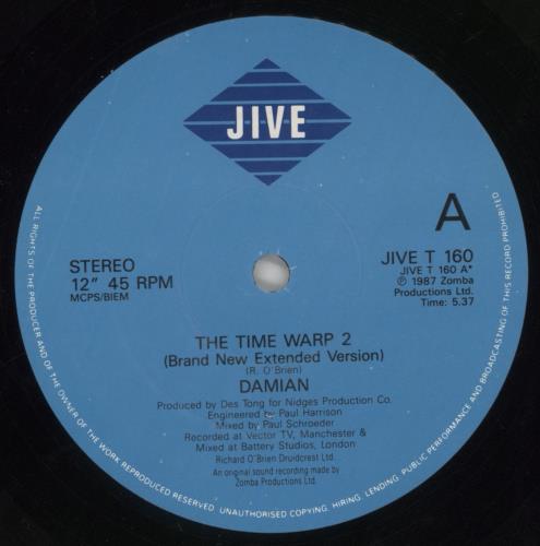 Damian The Time Warp II (Brand New 1988 Remix) 12" vinyl single (12 inch record / Maxi-single) UK DMN12TH860202