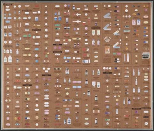 Damien Hirst Pharmacy 1st issue Gold Wallpaper memorabilia UK DFBMMPH372339