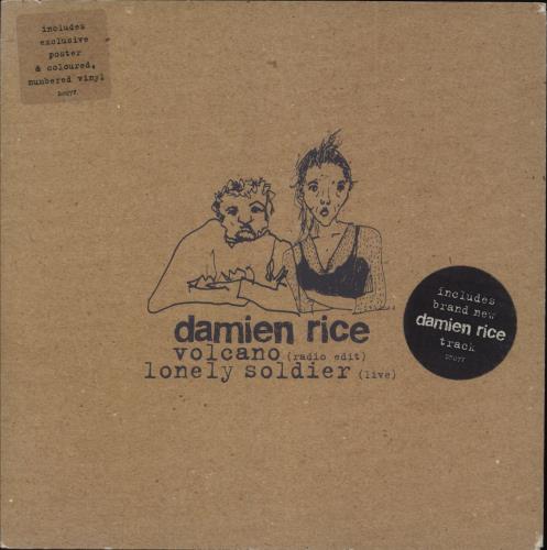 Damien Rice Volcano - Toffee Vinyl 7" vinyl single (7 inch record / 45) UK DA007VO878850