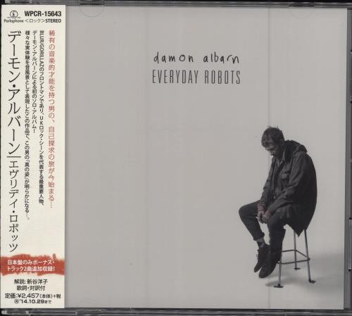 Damon Albarn Everyday Robots CD album (CDLP) Japanese DALCDEV782997