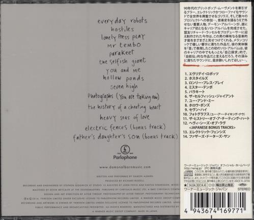 Damon Albarn Everyday Robots CD album (CDLP) Japanese DALCDEV782997