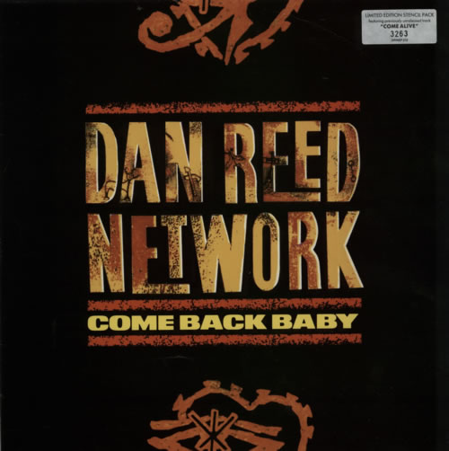 Dan Reed Network Come Back Baby + Stencil 12" vinyl single (12 inch record / Maxi-single) UK DRN12CO00590