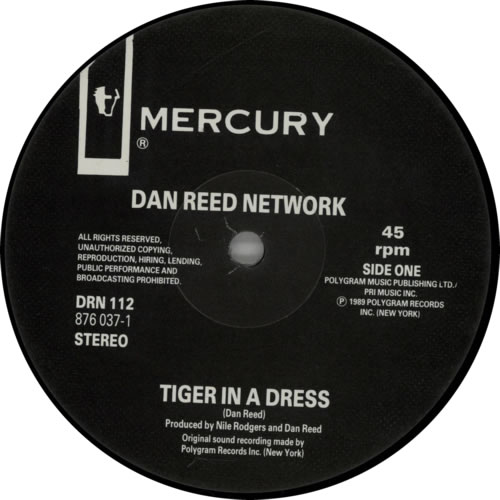 Dan Reed Network Tiger In A Dress 12" vinyl single (12 inch record / Maxi-single) UK DRN12TI612324