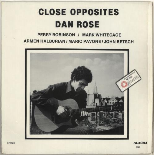 Dan Rose Close Opposites vinyl LP album (LP record) US ZB3LPCL713624