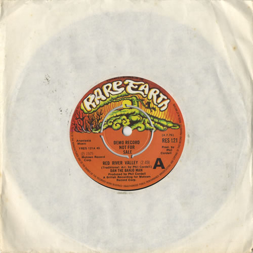 Dan The Banjo Man Red River Valley 7" vinyl single (7 inch record / 45) UK D7B07RE482757