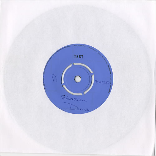 Dana Sixteen - Test Pressing 7" vinyl single (7 inch record / 45) UK D/A07SI480786