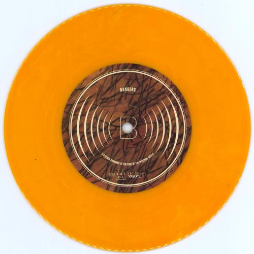 Dangers Five O'Clock Shadows At The Edge Of The Western World - Orange Vinyl 7" vinyl single (7 inch record / 45) UK 3AR07FI771282