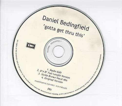 Daniel Bedingfield Gotta Get Thru This CD-R acetate Australian DBECRGO310604