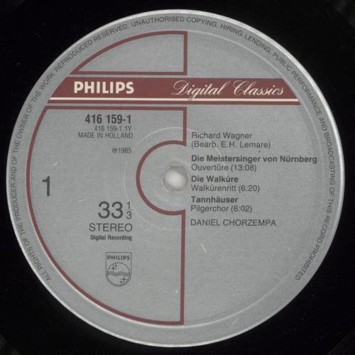 Daniel Chorzempa Wagner, Boellmann, Rheinberger Organ Works vinyl LP album (LP record) Dutch H9NLPWA863867