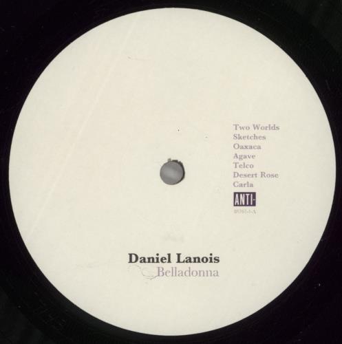 Daniel Lanois Belladonna vinyl LP album (LP record) US DNLLPBE878924