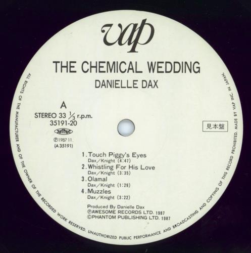 Danielle Dax The Chemical Wedding vinyl LP album (LP record) Japanese DAXLPTH158524