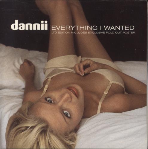 Dannii Minogue Everything I Wanted + Poster CD single (CD5 / 5") UK DANC5EV96499
