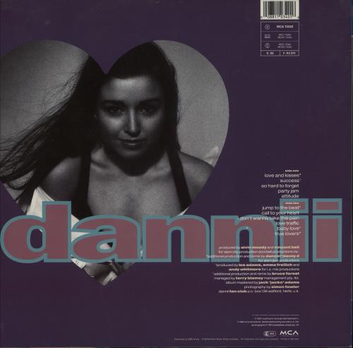 Dannii Minogue Love & Kisses - Stickered Sleeve + Poster vinyl LP album (LP record) UK DANLPLO76345