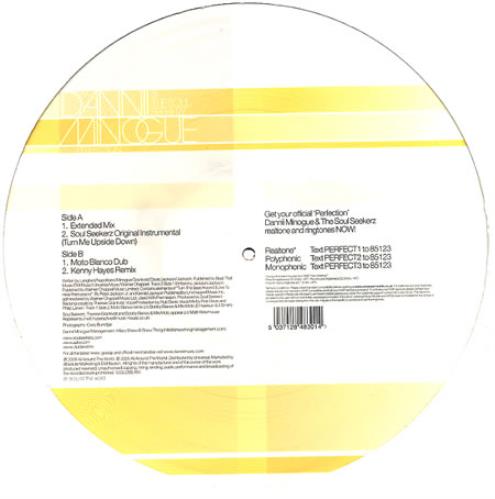 Dannii Minogue Perfection 12" vinyl picture disc (12 inch picture record) UK DAN2PPE338686