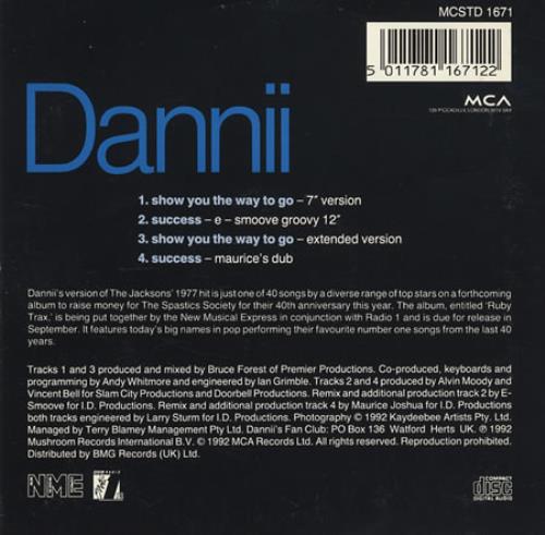 Dannii Minogue Show You The Way To Go CD single (CD5 / 5") UK DANC5SH33229