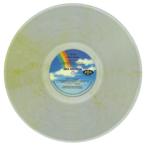 Danny Elfman So-Lo - Clear with Yellow Swirl Vinyl vinyl LP album (LP record) US DXNLPSO870073
