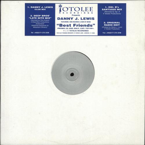 Danny J Lewis Best Friends 12" vinyl single (12 inch record / Maxi-single) UK Q1P12BE705232