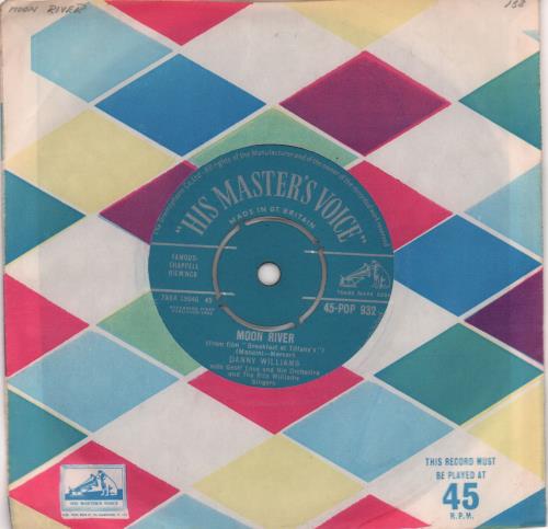 Danny Williams Moon River - 1st 7" vinyl single (7 inch record / 45) UK DW-07MO491407