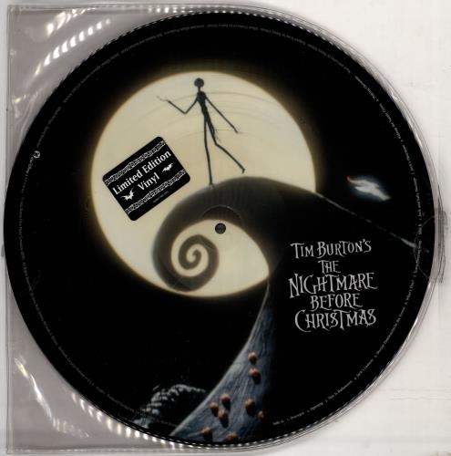 Danny Elfman Tim Burton's The Nightmare Before Christmas picture disc LP (vinyl picture disc album) US DXNPDTI766488