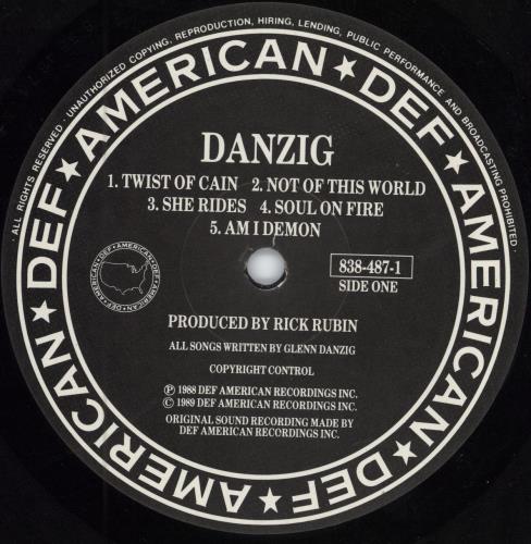 Danzig Danzig vinyl LP album (LP record) UK ZIGLPDA332354